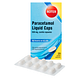 Roter Paracetamol 500mg Liquid Caps 20ST verpakking met strip capsules