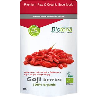 Biotona Goji Berries Organic 250GR Biotona Goji Berries Organic 250GR
