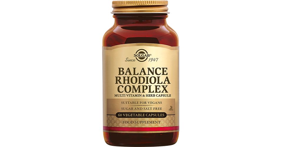 Solgar Balance Rhodiola Complex Capsules 60VCP kopen bij De Online Drogist