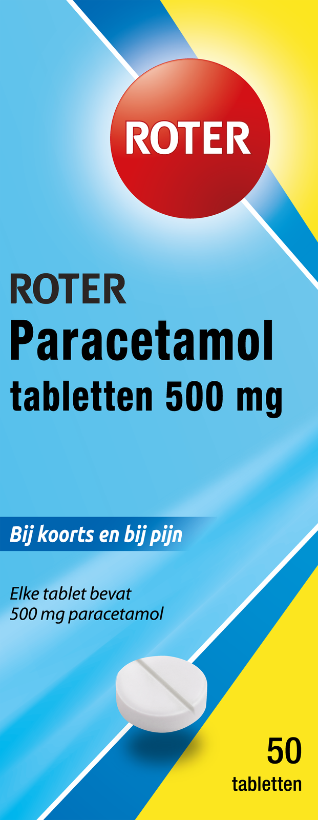Roter Paracetamol Tabletten 500mg 50st afbeelding