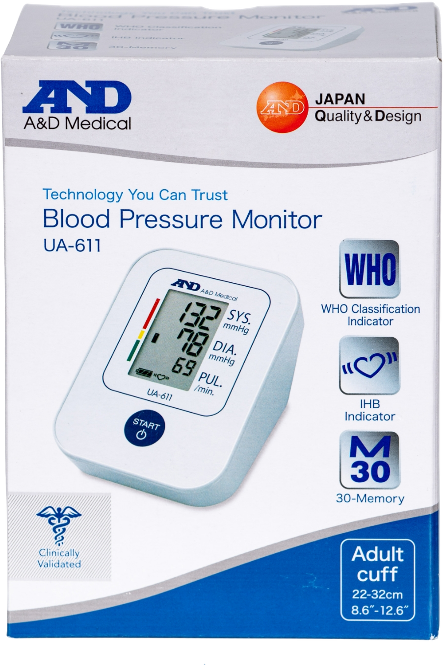 AND UA-611 Bovenarm Bloeddrukmeter afbeelding