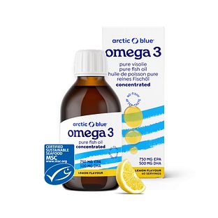 Arctic Blue Omega-3 Visolie Citroensmaak 150ML