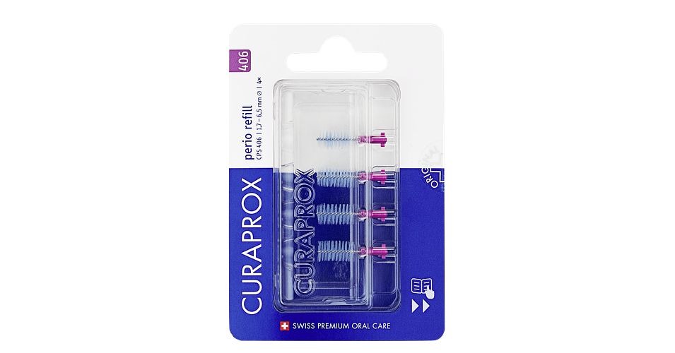 Curaprox Rager Perio Refill 406 (4st) kopen bij De Online Drogist