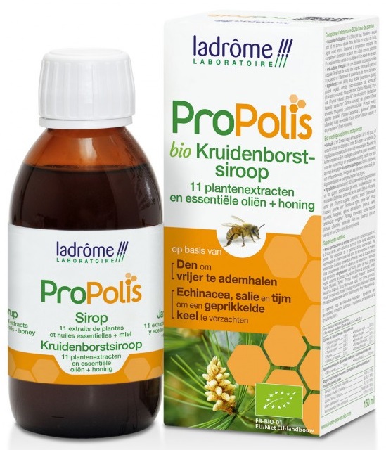 Ladrôme Propolis Hoestsiroop met Honing afbeelding