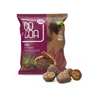 Cocoa Vijgen met Pure Chocolade RAW 70GR