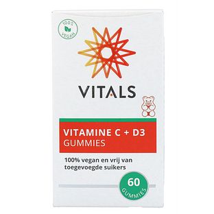 Vitals Vitamine C + D3 Gummies 60ST Vitals Vitamine C + D3 Gummies 60ST
