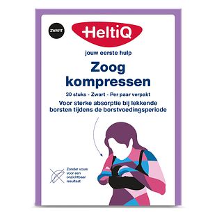 HeltiQ Zoogkompressen Zwart 30ST HeltiQ Zoogkompressen Zwart 30ST