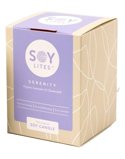 Soylites Soycandle Serenity - Organic Lavender & Chamomile afbeelding
