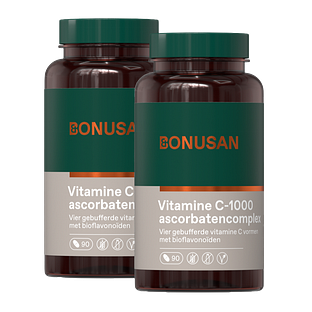 Bonusan Vitamine C-1000 Ascorbatencomplex Tabletten 2x90TB