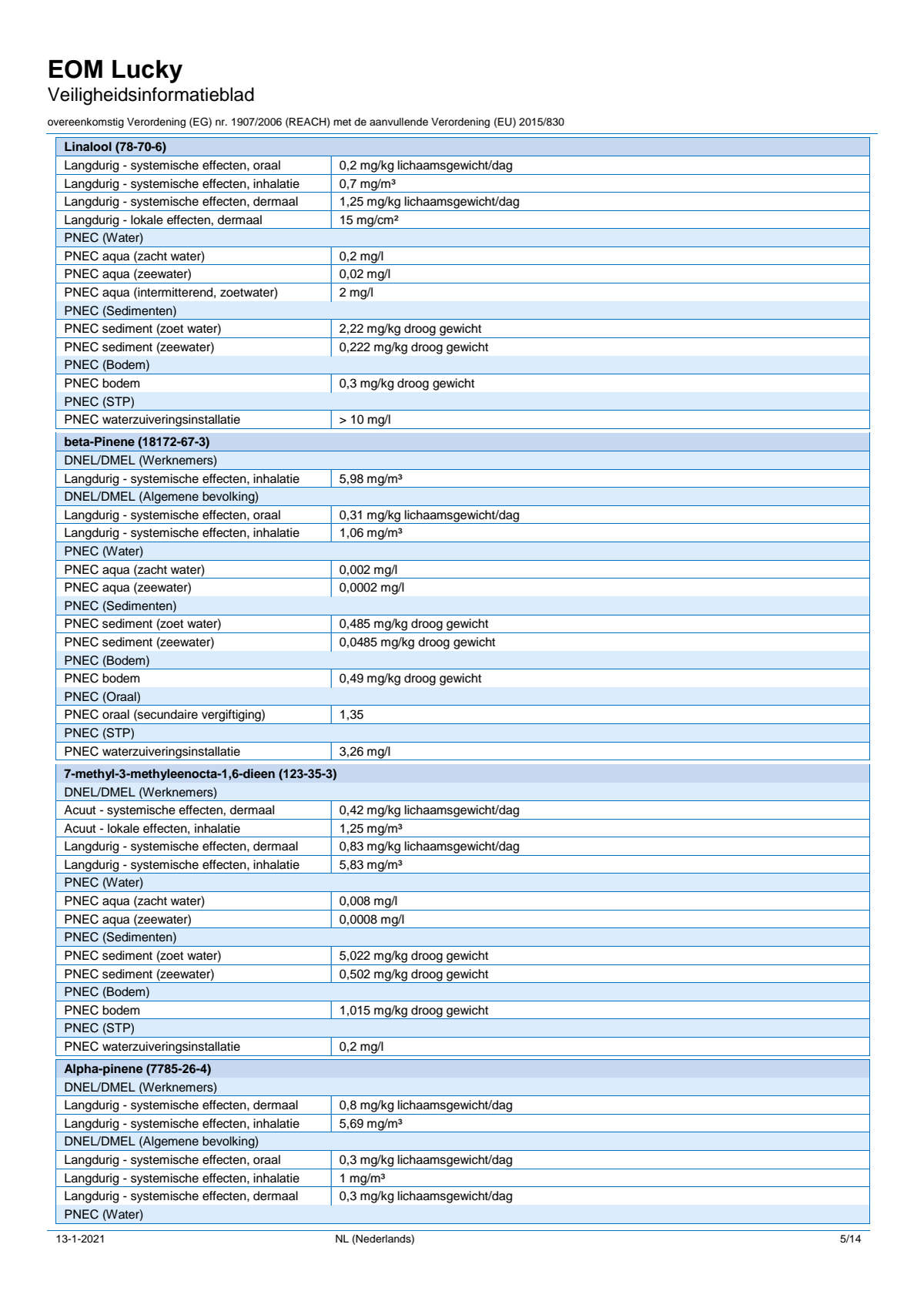 Essentiële Olie Lucky afbeelding van document #5, label