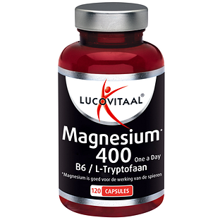 Lucovitaal Magnesium 400 met Vitamine B6 & L-Tryptofaan Capsules 120CP