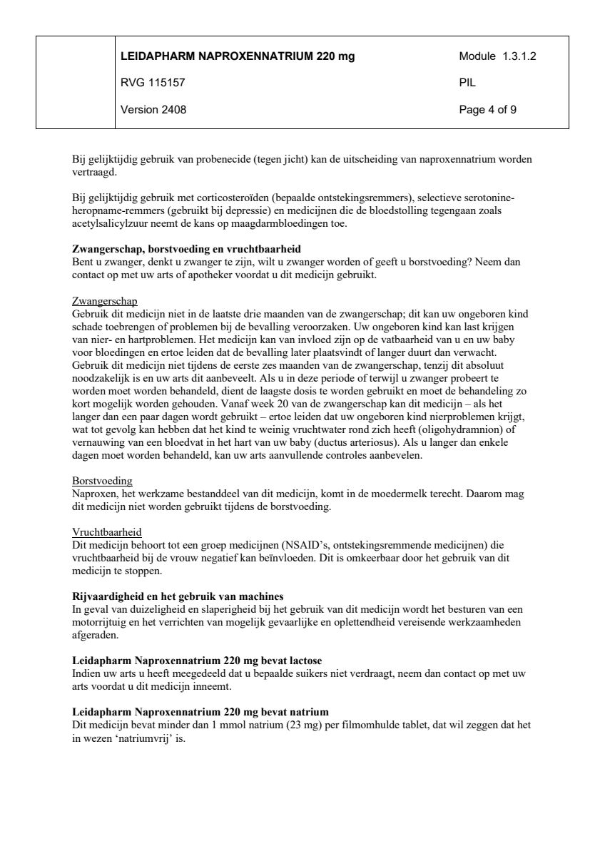 Naproxennatrium 220mg Tabletten afbeelding van document #4, leaflet