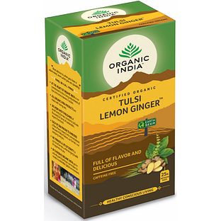 Organic India Tulsi Lemon Ginger Thee 25ZK