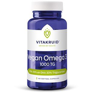 Vitakruid Vegan Omega 3 1000 Tryglyceriden Softgels 90SG