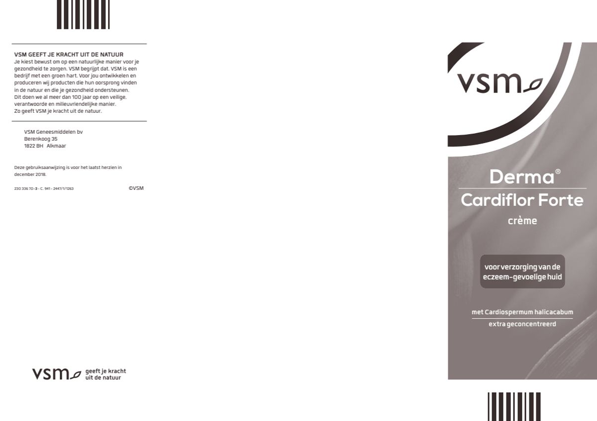Derma Cardiflor Forte Crème - Voor intensieve huidverzorging, ook voor de eczeem-gevoelige huid afbeelding van document #2, instructions