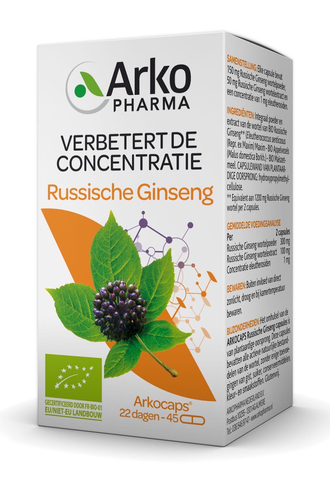 Arkocaps Russische Ginseng Capsules 45CP