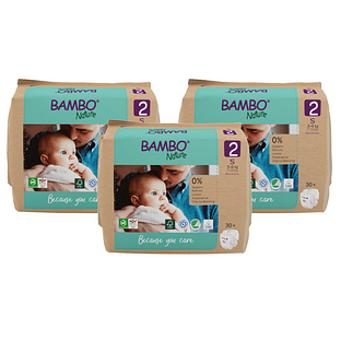 Bambo Nature Maat 2 Luiers S - Multiverpakking 3x30ST