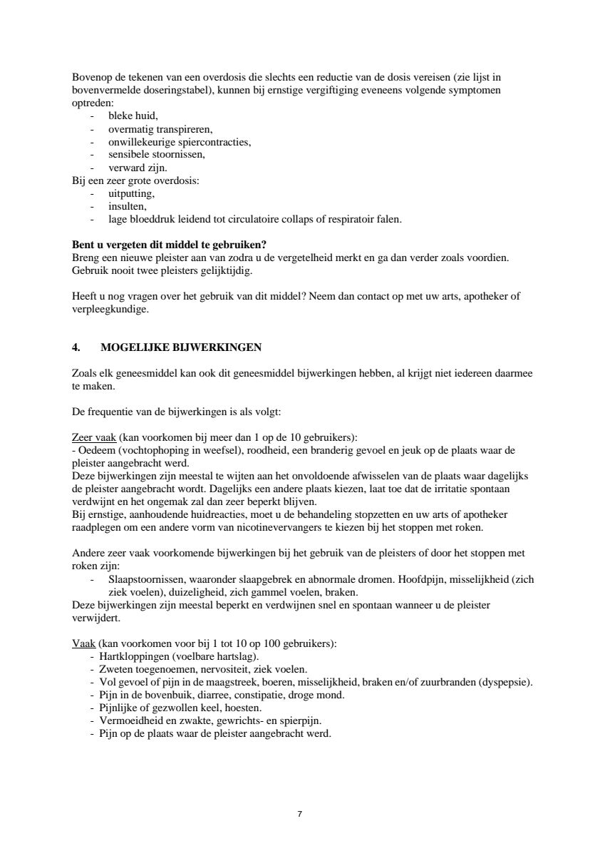 Pleisters 21 mg - voor stoppen met roken afbeelding van document #7, leaflet