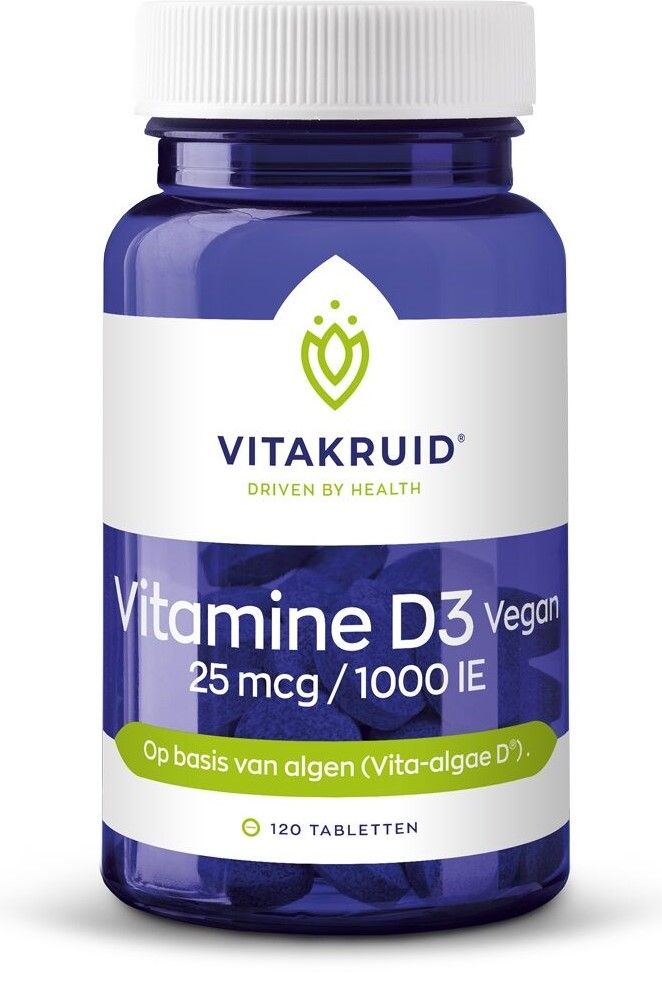 Vitakruid Vitamine D3 Vegan 25 mcg / 1000 IE 120TB