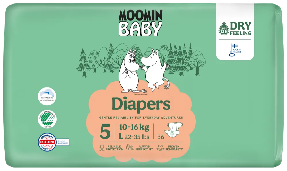 Moomin Baby Luier 5 Maxi 10-16 KG