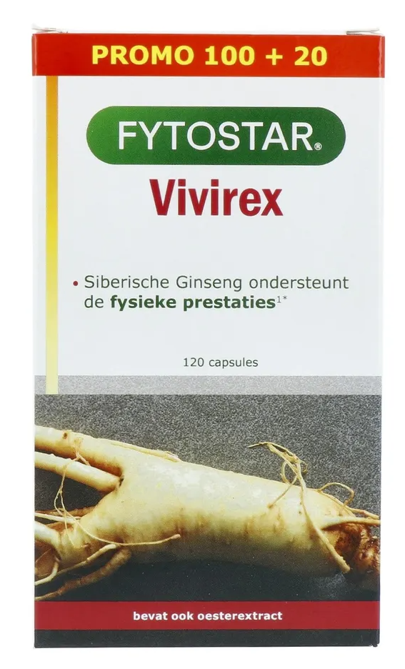Fytostar Vivirex Oesterextract Capsules 120CP