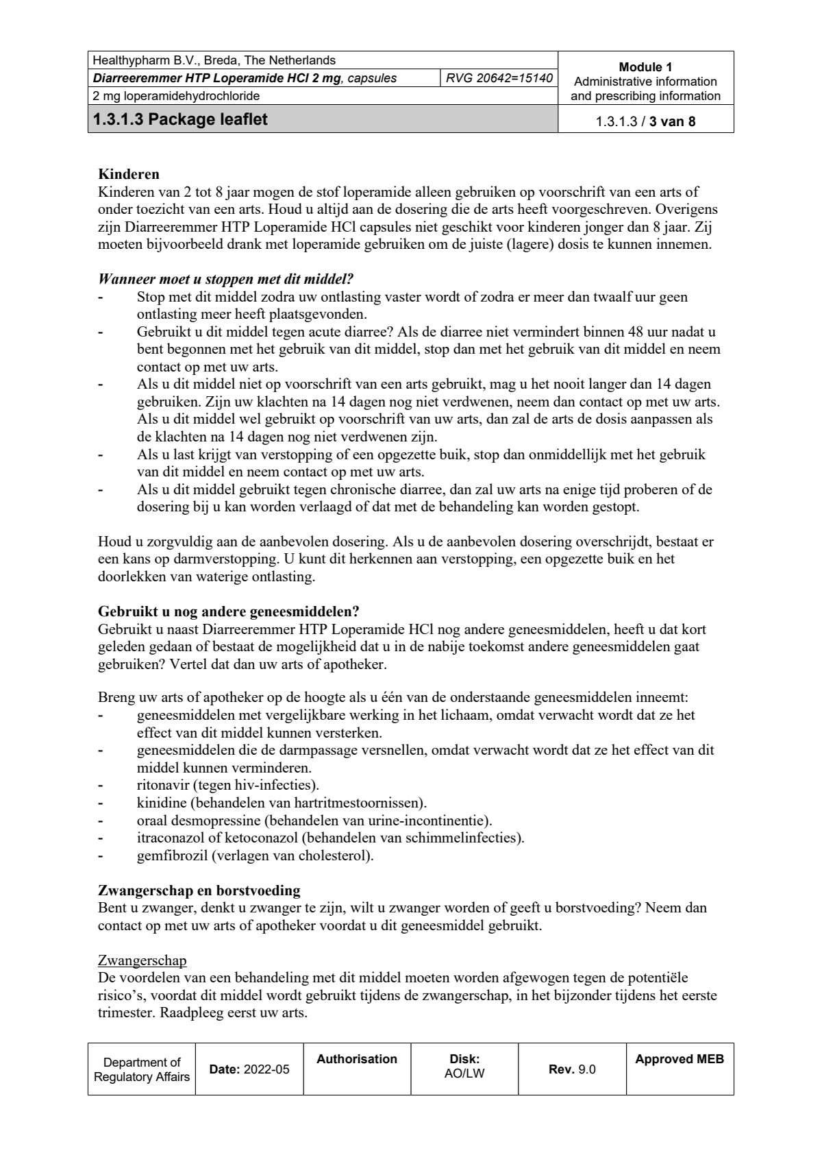 Diarreeremmer HTP 2mg afbeelding van document #3, leaflet