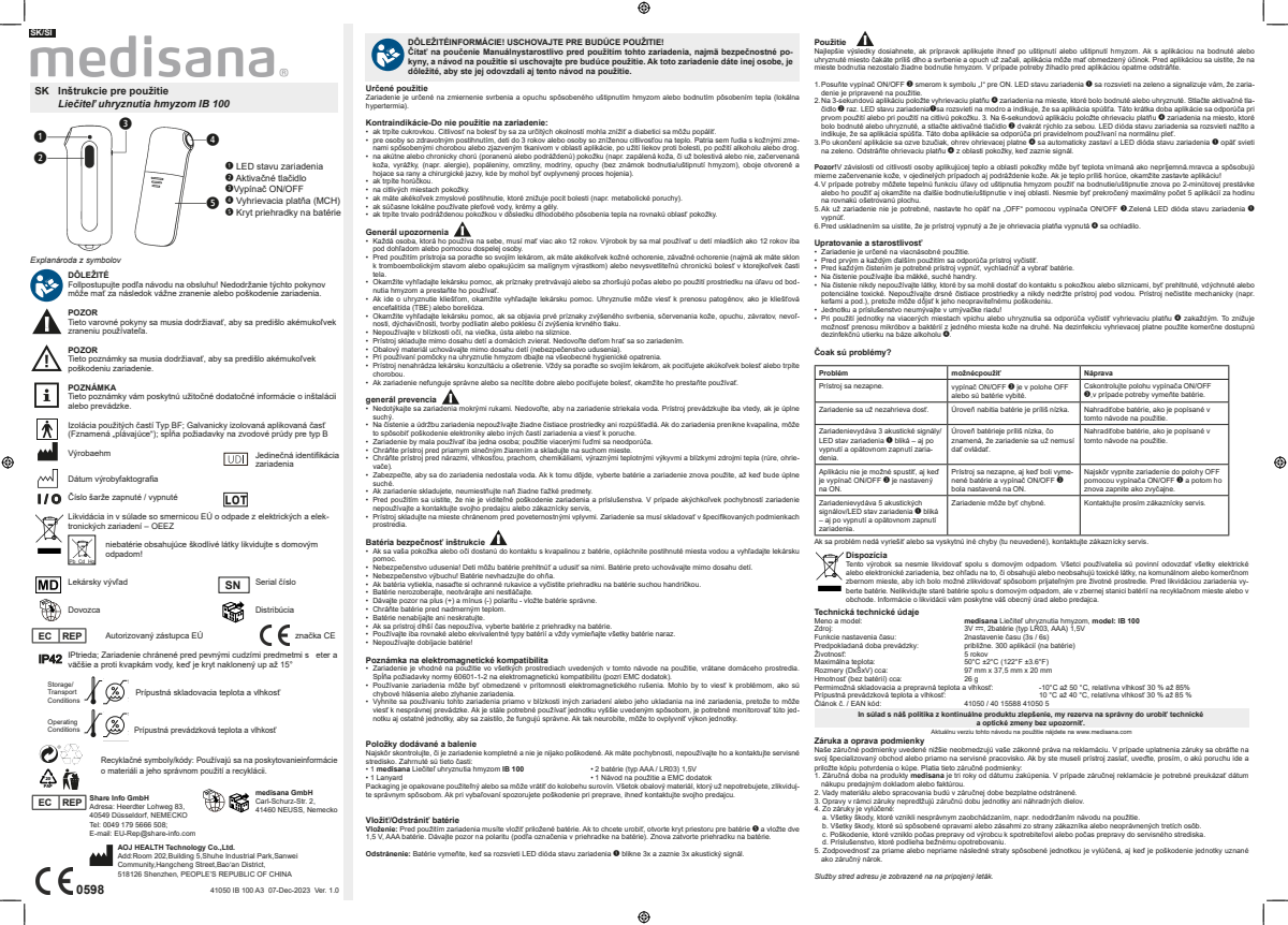 IB100 Insectenbeet Verzachter afbeelding van document #15, instructions
