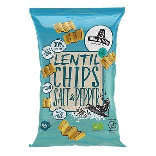 John Altman Lentil Chips Salt & Pepper Bio 75GR