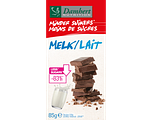 Damhert Minder Suikers Chocoladetablet Melk 85GR