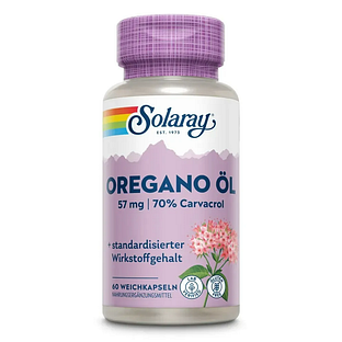 Solaray Oregano Olie Carvacrol Softgels 60SG