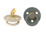 BIBS Fopspeen 0-6 Maanden Anatomic Vanilla/Pine 2ST