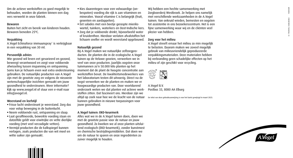 Echinaforce Immuunspray¹* afbeelding van document #2, instructions