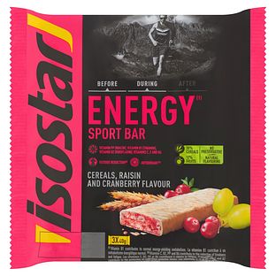 Isostar Energy Sport Bar Cranberry 3ST Isostar Energy Sport Bar Cranberry 3ST