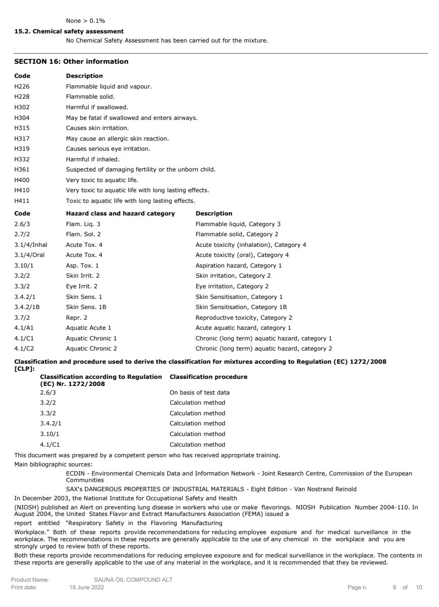 Essentiële Olie Sauna afbeelding van document #9, label