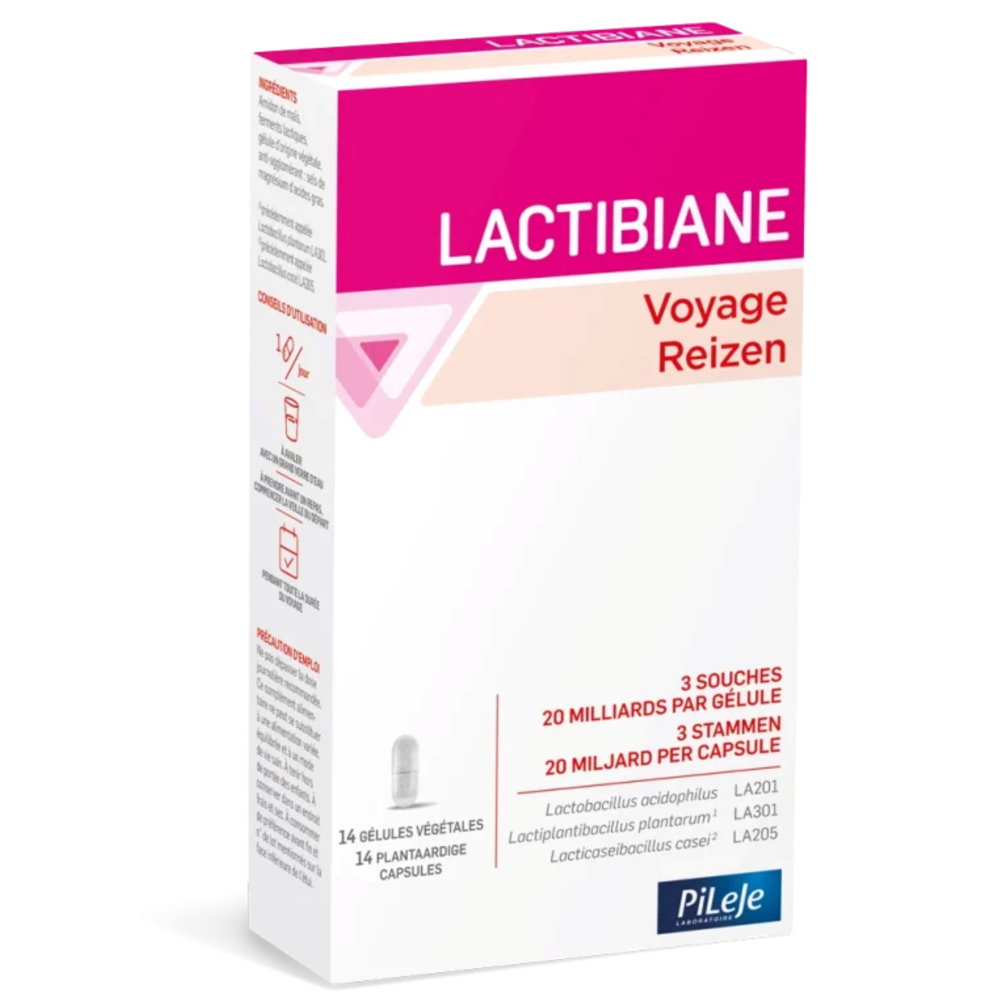 PiLeJe Lactibiane Reizen Capsules 14CP
