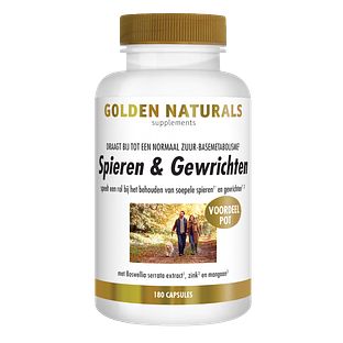 Golden Naturals Spieren En Gewrichten Capsules 180CP