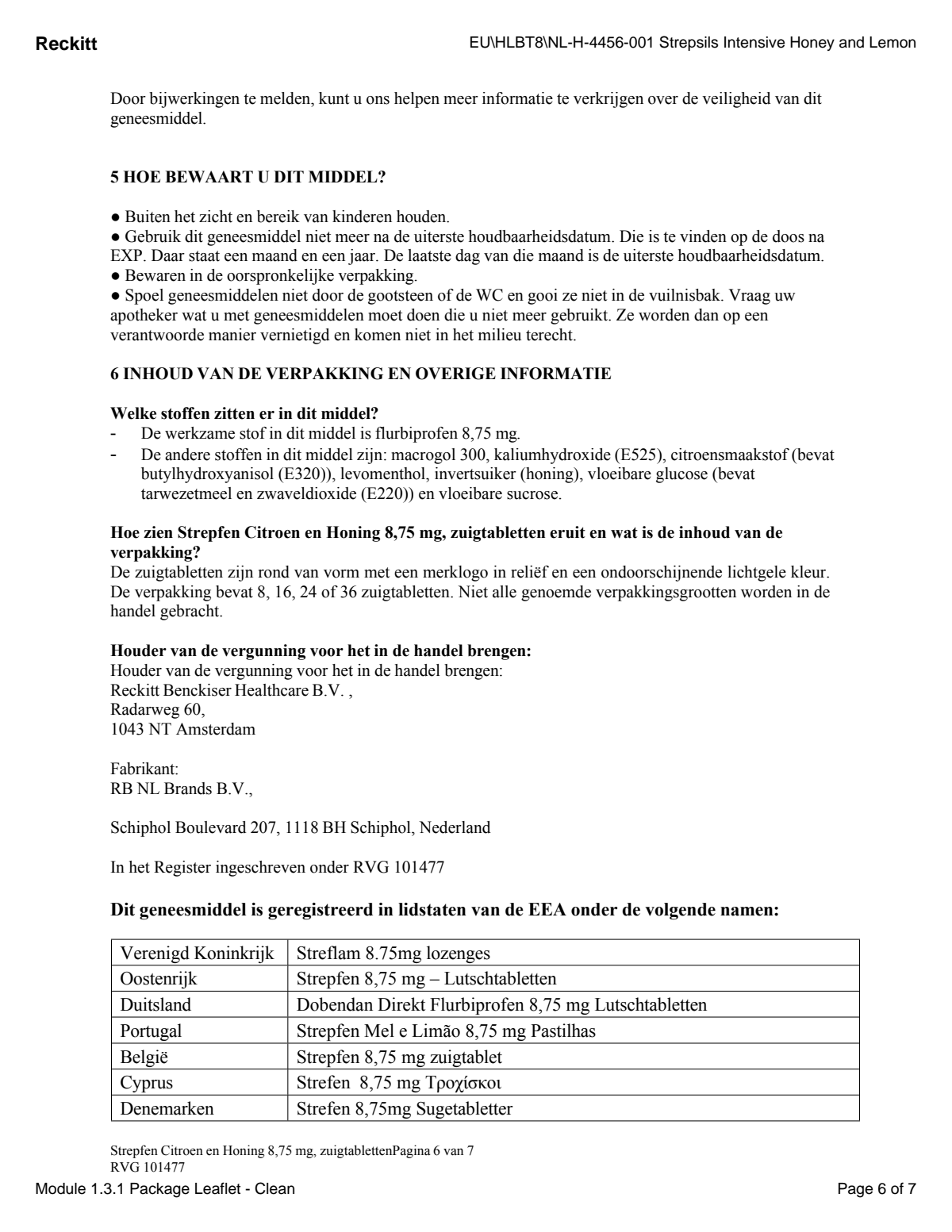 Citroen & Honing 8,75 MG Zuigtabletten afbeelding van document #6, leaflet