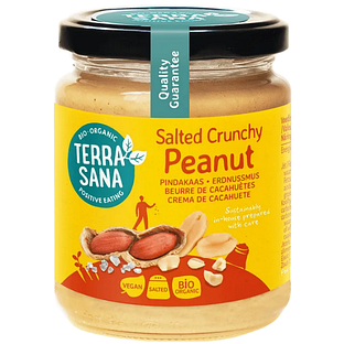 TerraSana Pindakaas Salted Crunchy 250GR