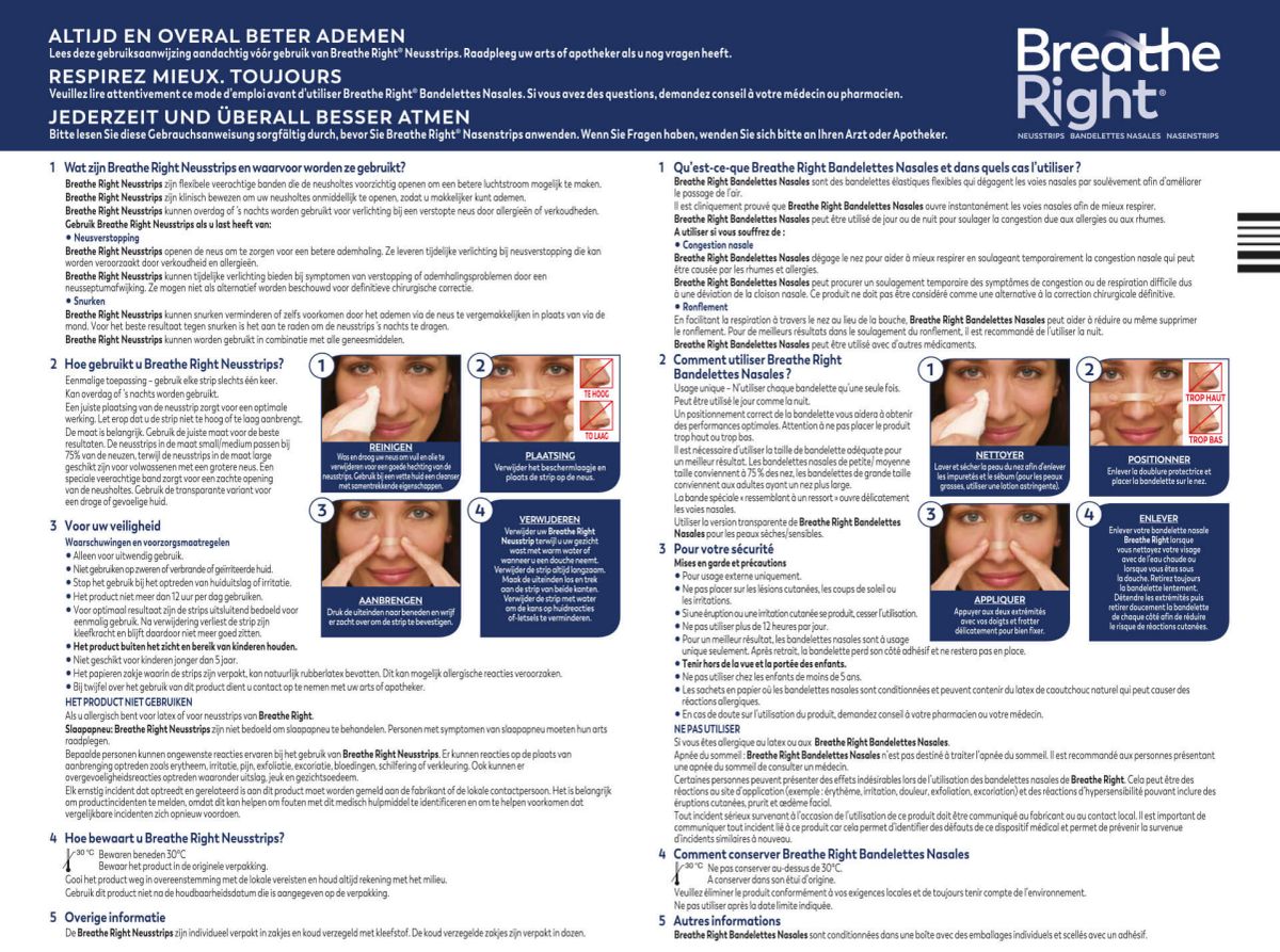 Neusstrips Sensitive - Small/Medium afbeelding van document #1, instructions