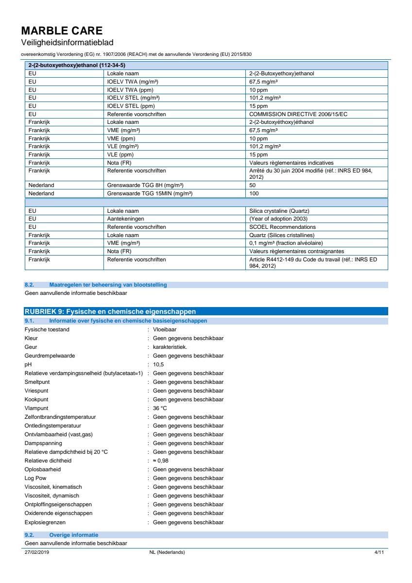 Marble Care Marmer Reiniger afbeelding van document #4, info_folder