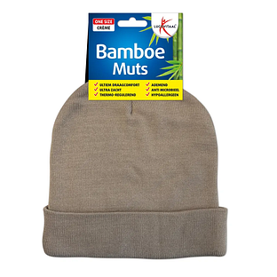 Lucovitaal Bamboe Muts Beige 1ST