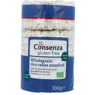 Consenza Rijstwafels Zonder Zout 100GR Consenza Rijstwafels Zonder Zout 100GR