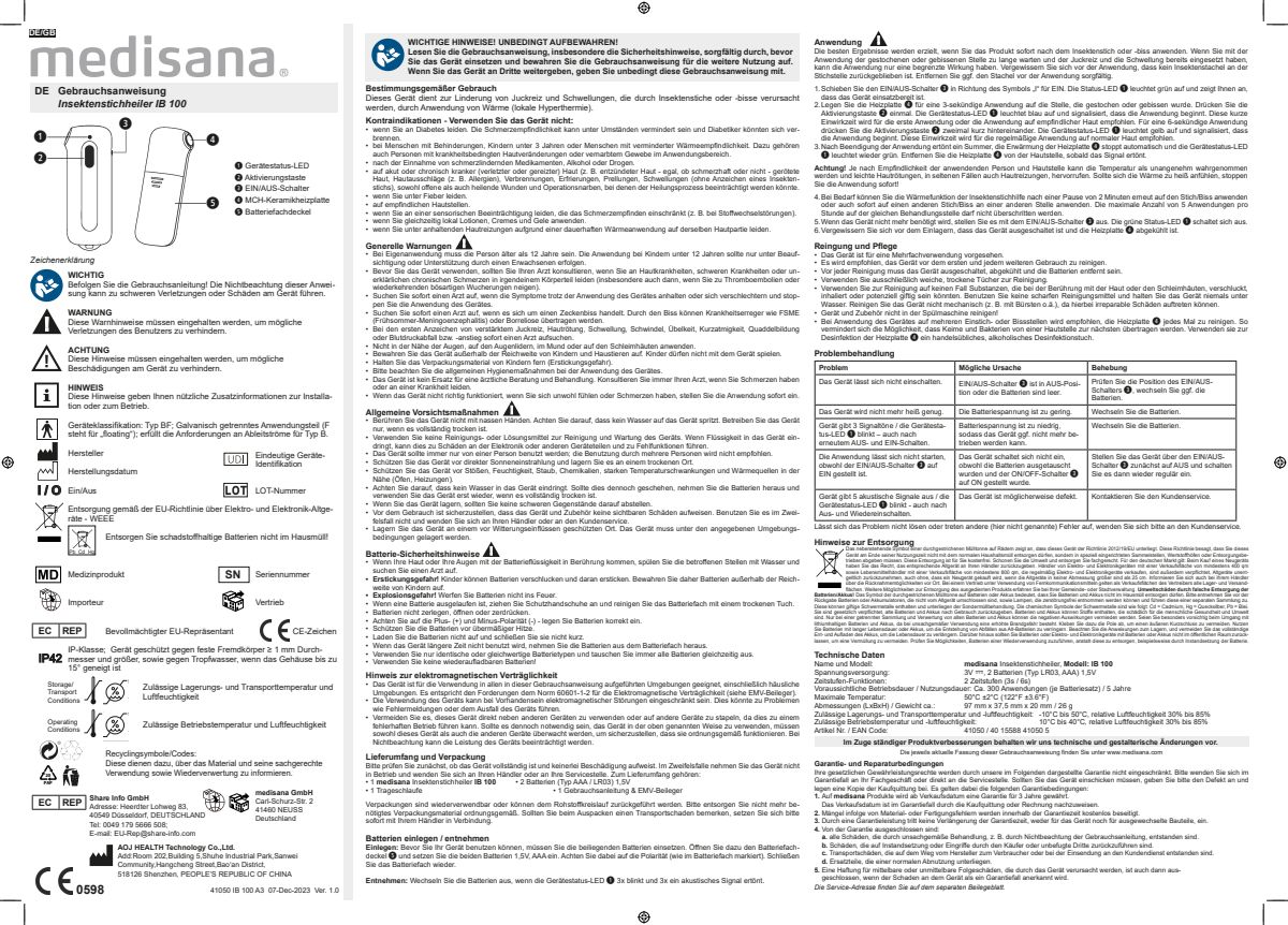 IB100 Insectenbeet Verzachter afbeelding van document #1, instructions