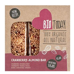 BioToday Cranberry-Almond Bar 75GR BioToday Cranberry-Almond Bar 75GR