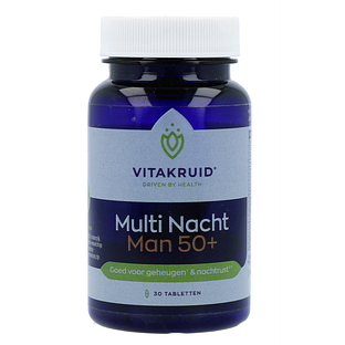 Vitakruid Multi Nacht Man 50+ 100% Vegan 30TB