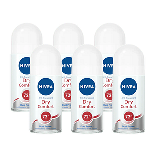 Nivea Dry Comfort Roll-on Voordeelverpakking 6x50ML