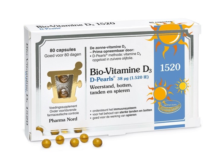 Pharma Nord Bio-Vitamine D3 D-Pearls 38mcg afbeelding 1