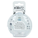 Difrax Lovi Fopspenen Green 6-18M 3ST Achterkant verpakking