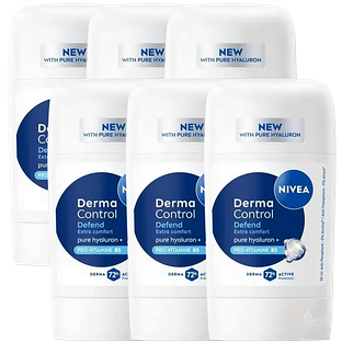 Nivea Derma Control Defend Deostick Multiverpakking 6x50ML