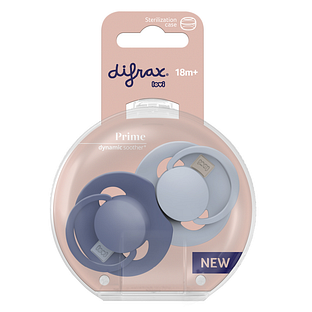 Difrax LOVI Prime Pacifier 18+ Months - Blue 2ST